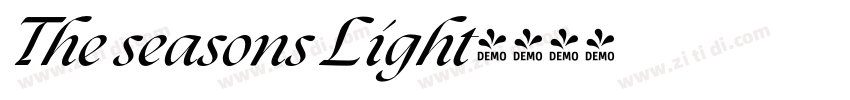 The seasons Light字体转换